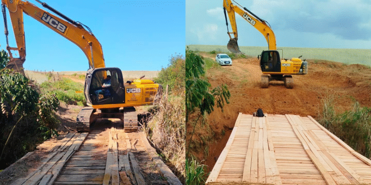 Ponte do Capanga concluída em Itararé, ligando os bairros Pedra Branca e Machado