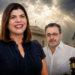 Montagem com Adriana Duch em primeiro plano e Generci Neves ao fundo, diante de cenário institucional com elementos da Justiça, usada na capa da reportagem sobre a liminar que suspendeu a cassação e reconduziu a prefeita ao cargo em Itapeva.