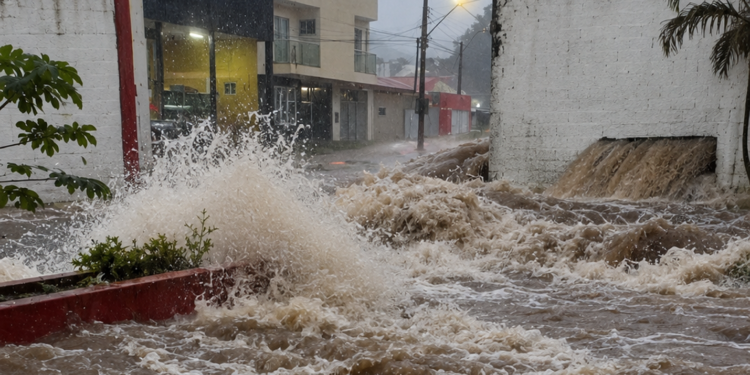 Temporal em Itararé provoca alagamentos durante situação de emergência